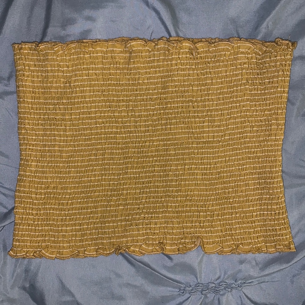 Womens yellow tube top Size L/XL